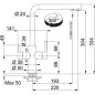 Franke Robinetterie - Mitigeur de lavabo FN 0689.031, chrome 115.0370.689