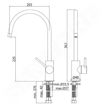 Paffoni Light - Mitigeur d’évier, chrome LIG180CR