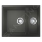 Grohe Éviers - Évier composite K500 avec garniture de vidage, 555x460 mm, noir granite 31648AT0