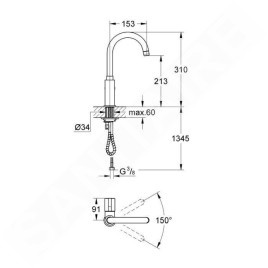 Grohe Red - Soupape de support Mono, supersteel 30035DC0