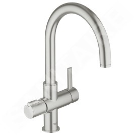 Grohe Red - Mitigeur d’évier à levier Duo, supersteel 30033DC0