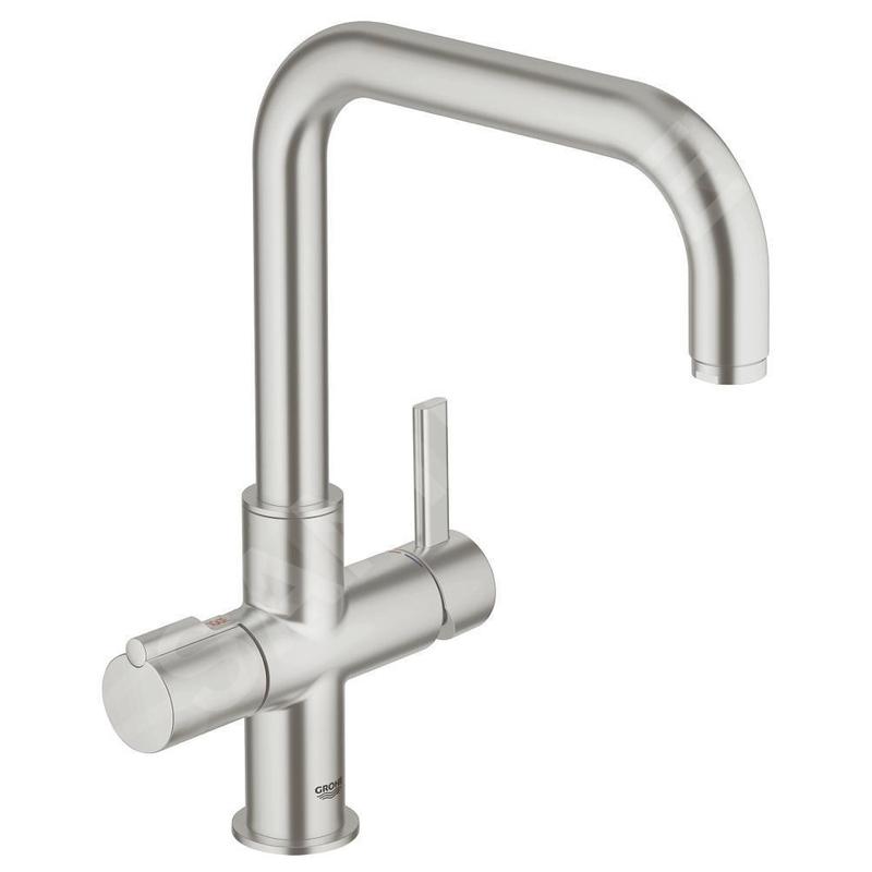 Grohe Red - Mitigeur d’évier à levier Duo, supersteel 30097DC0