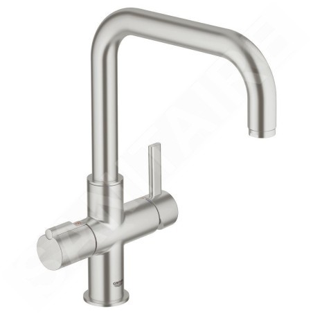 Grohe Red - Mitigeur d’évier à levier Duo, supersteel 30097DC0