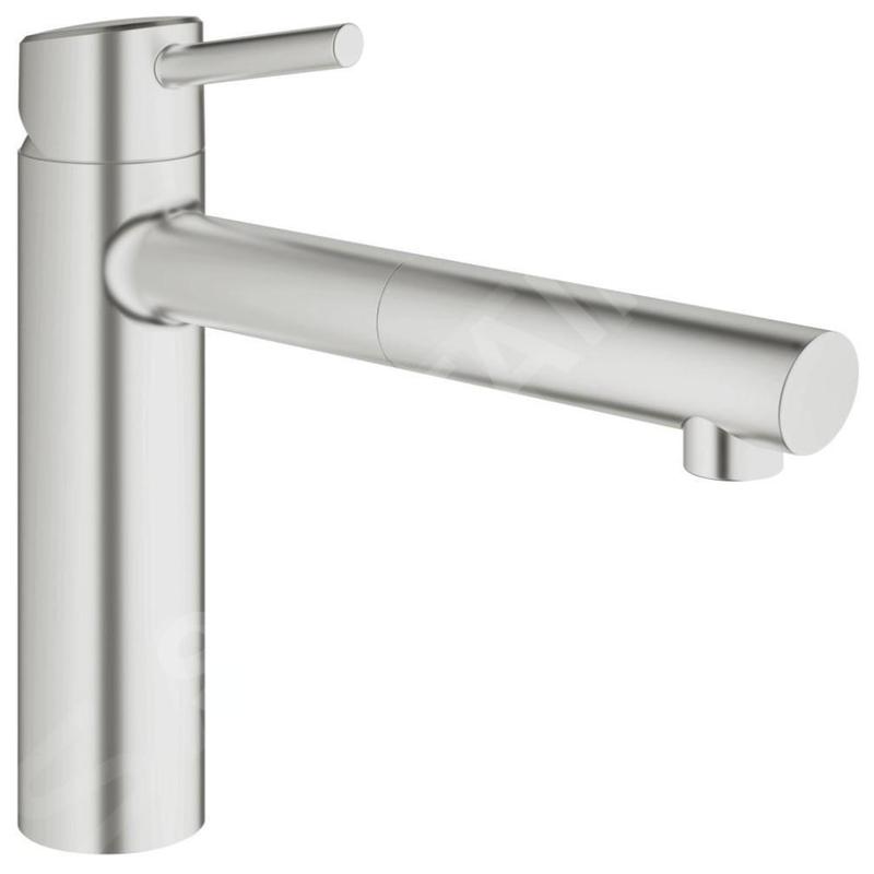 Grohe Concetto - Mitigeur d’évier, supersteel 31129DC1 Grohe Concetto - Mitigeur d’évier, supersteel 31129DC1