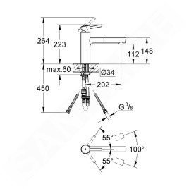 Grohe Concetto - Mitigeur d’évier, supersteel 31129DC1