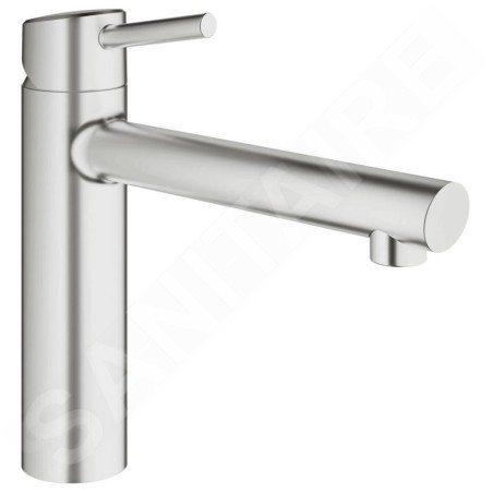 Grohe Concetto - Mitigeur d'évier, supersteel 31128DC1