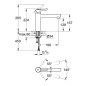 Grohe Concetto - Mitigeur d'évier, supersteel 31128DC1 Grohe Concetto - Mitigeur d'évier, supersteel 31128DC1