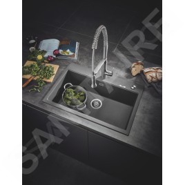 Grohe K7 - Mitigeur d'évier avec bras flexible, supersteel 32950DC0
