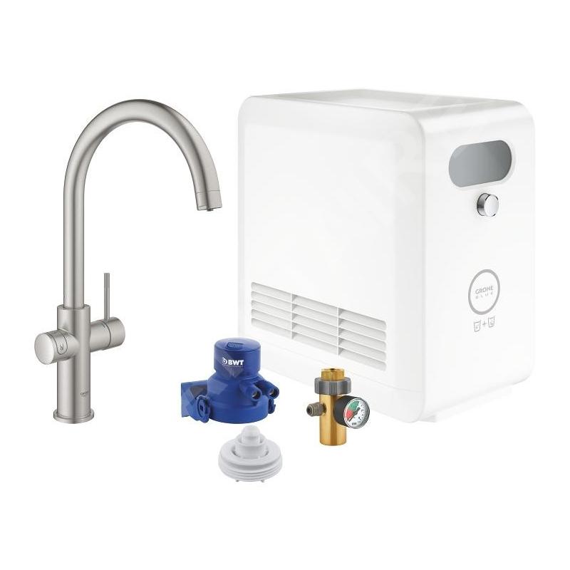 Grohe Blue Professional - Mitigeur d’évier avec unité réfrigérante et filtration, supersteel 31323DC2 Grohe Blue Professional - Mitigeur d’évier avec unité réfrigérante et filtration, supersteel 31323DC2