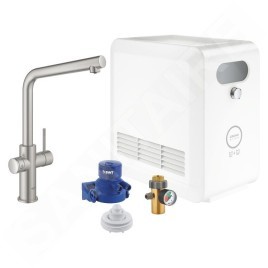 Grohe Blue Professional - Mitigeur d’évier avec unité réfrigérante et filtration, supersteel 31347DC3