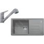 Franke Colonnes - Set de cuisine G122, évier en fragranit BSG 611-78/39 + robinet FC 9547.084, pierre grise 114.0441.185 Franke Colonnes - Set de cuisine G122, évier en fragranit BSG 611-78/39 + robinet FC 9547.084, pierre grise 114.0441.185