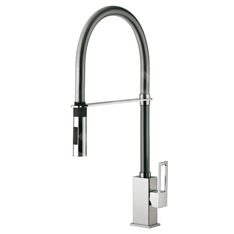 Paffoni Effe - Mitigeur d’évier avec douchette extractible, chrome EF179CR