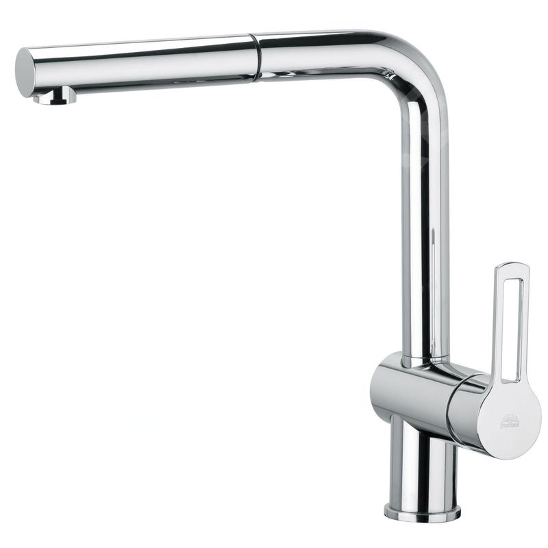 Paffoni Ringo - Mitigeur d'évier avec douchette extractible, chrome RIN185CR