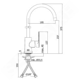 Paffoni Sly - Mitigeur d’évier, chrome SY181CR