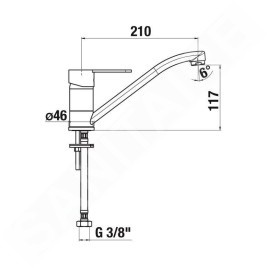 Jika Lyra Smart - Mitigeur d’évier, chrome H3511Z10042301