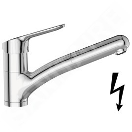 Ideal Standard CeraFlex - Robinetterie d’évier avec douchette extractible, BlueStart, chrome BC144AA