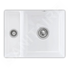 Villeroy & Boch Subway - Évier en céramique 545x440 mm avec vidage, CeramicPlus, blanc alpin 675801R1