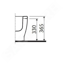 Kolo Diepe douchebakken - Panneau frontal pour baignoire profonde 80, blanc PBN0380000