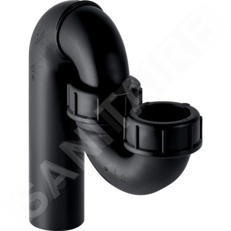 Geberit Accessoires - Siphon pour éviers, avec raccord à joint américain, entrée / sortie verticale, d 50 mm, d1 56 mm