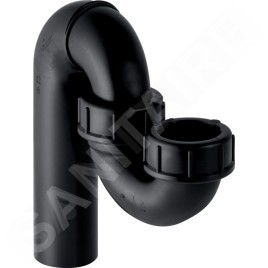 Geberit Accessoires - Siphon pour éviers, avec raccord à joint américain, sortie / entrée verticale, d 56 mm, d1 56 mm