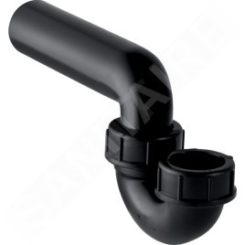 Geberit Accessoires - Siphon pour éviers, avec raccord à joint américain, entrée / sortie horizontale, d 40 mm, d1 40 mm