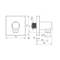Hansa Living - Coude de raccordement de douche, chrome 51180180