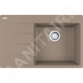 Franke Colonnes - Set G227, évier en fragranit CNG 611-78 TL / 7 et mitigeur FC 3055.424, cachemire / chrome 114.0650.828