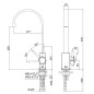 Paffoni Level - Mitigeur d'évier, inox LEA880ST