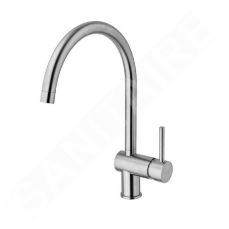 Paffoni Light - Mitigeur d'évier, inox LIG280ST