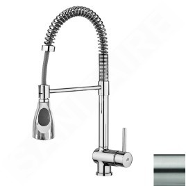 Paffoni Stick - Mitigeur d'évier avec bras flexible, inox SK177ST