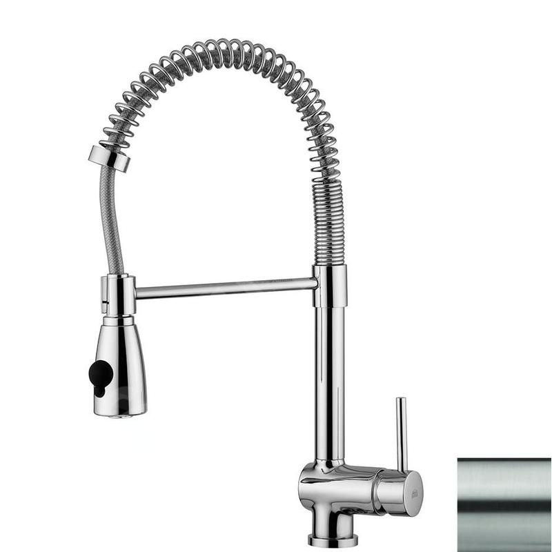 Paffoni Stick - Mitigeur d'évier avec bras flexible, inox SK178ST