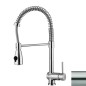 Paffoni Stick - Mitigeur d'évier avec bras flexible, inox SK178ST