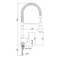 Paffoni Stick - Mitigeur d'évier avec bras flexible, inox SK178ST