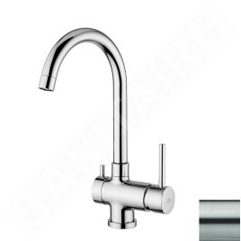 Paffoni Stick - Mitigeur d'évier avec fonction de filtration, inox SK190ST