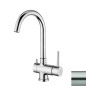 Paffoni Stick - Mitigeur d'évier avec fonction de filtration, inox SK190ST