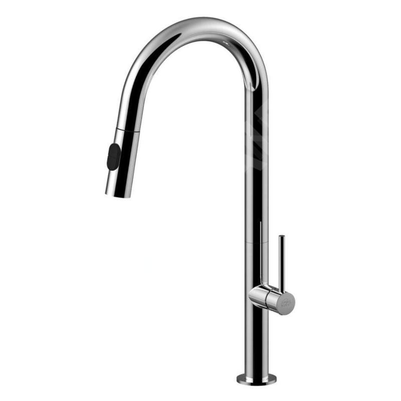 Paffoni Chef - Mitigeur d'évier avec douchette extractible, chrome CH185CR