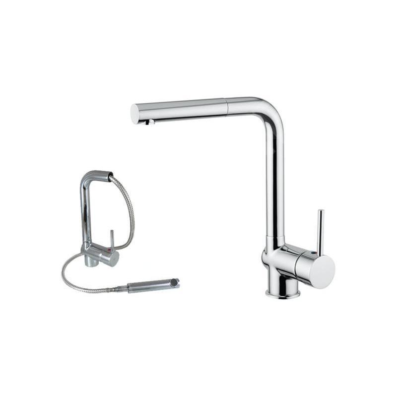 Alveus Robinetterie - Mitigeur d'évier Lamar, avec bec extractible, chrome K-KI111207