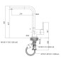 Alveus Robinetterie - Mitigeur d'évier Lamar, avec bec extractible, chrome K-KI111207