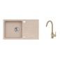 Alveus Sets - Ensemble d'évier Galapagos 30 et la robinetterie Tonia, beige SETA125 Alveus Sets - Ensemble d'évier Galapagos 30 et la robinetterie Tonia, beige SETA125