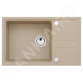 Alveus Sets - Ensemble d'évier Intermezzo 130 et la robinetterie Nina, beige SETA014