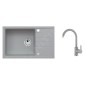 Alveus Sets - Ensemble d'évier Intermezzo 130 et la robinetterie Tonia, concrete SETA026 Alveus Sets - Ensemble d'évier Intermezzo 130 et la robinetterie Tonia, concrete SETA026