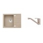 Alveus Sets - Ensemble d'évier Intermezzo 30 et la robinetterie Nina, beige SETA001 Alveus Sets - Ensemble d'évier Intermezzo 30 et la robinetterie Nina, beige SETA001