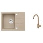Alveus Sets - Ensemble d'évier Intermezzo 30 et robinetterie Tonia, beige SETA359 Alveus Sets - Ensemble d'évier Intermezzo 30 et robinetterie Tonia, beige SETA359