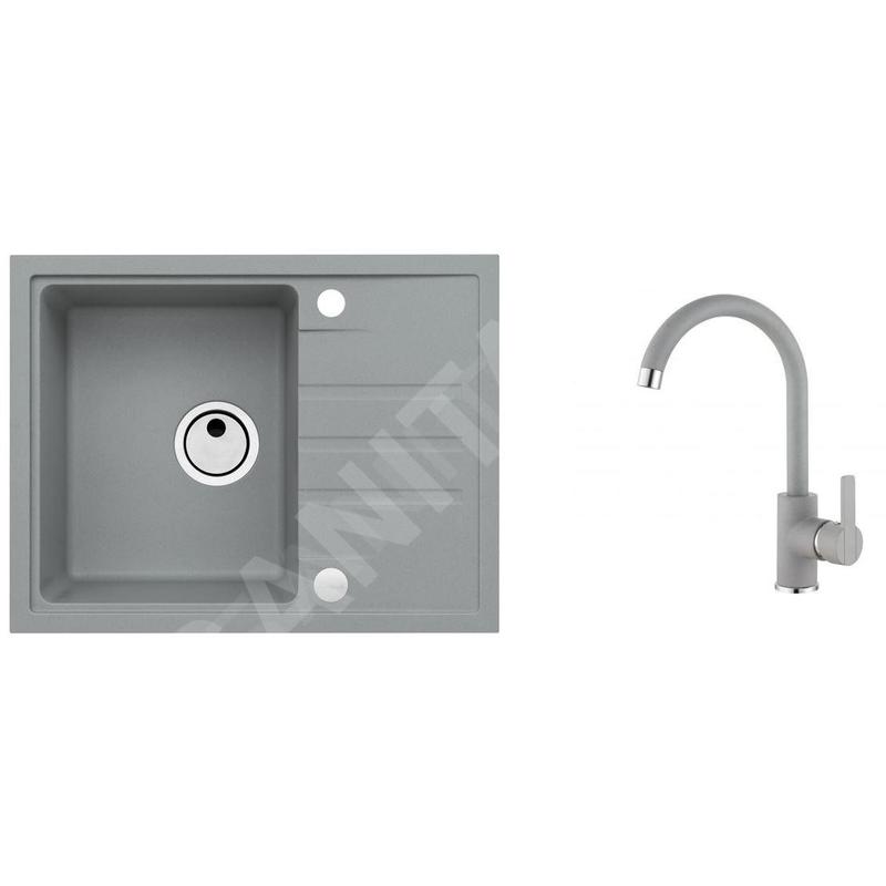Alveus Sets - Ensemble d'évier Intermezzo 30 et robinetterie Tonia, concrete SETA360 Alveus Sets - Ensemble d'évier Intermezzo 30 et robinetterie Tonia, concrete SETA360