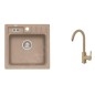 Alveus Sets - Ensemble d'évier Niagara 20 et la robinetterie Tonia, beige SETA102
