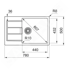 Franke Sirius 2.0 - Évier en tectonite S2D 611-78 XL, 780x500 mm, beige 143.0670.897