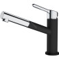 Franke Colonnes - Ensemble G215, évier en fragranit CNG 611-62 TL / 2 et mitigeur FC 3055.901, noir mat / chrome 114.0675.669 Franke Colonnes - Ensemble G215, évier en fragranit CNG 611-62 TL / 2 et mitigeur FC 3055.901, noir mat / chrome 114.0675.669