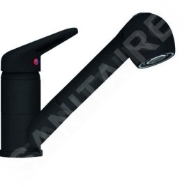 Franke Colonnes - Ensemble de cuisine G55, évier en fragranit BFG 611-62 et mitigeur FC 9547.901, noir mat 114.0675.661