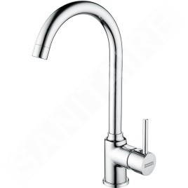 Franke Colonnes - Ensemble de cuisine T102, évier en tectonite SID 610 et mitigeur FP 9000.031, gris / chrome 143.0675.721