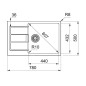 Franke Colonnes - Ensemble de cuisine T106, évier en tectonite S2D 611-78 XL et mitigeur FP 9000.031, noir / chrome 143.0675.732 Franke Colonnes - Ensemble de cuisine T106, évier en tectonite S2D 611-78 XL et mitigeur FP 9000.031, noir / chrome 143.0675.732
